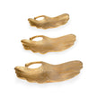 Chelsea House Gold Lotus Leaf Trays - Set of 3