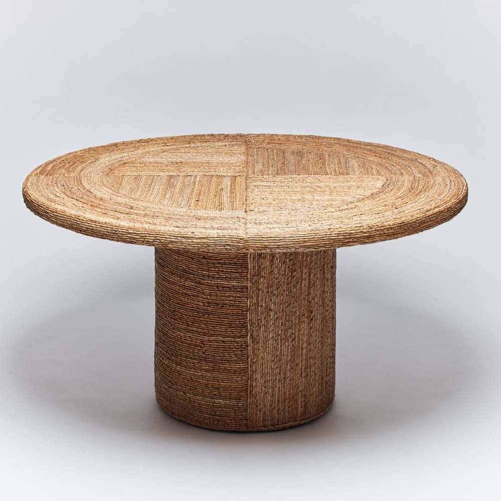 Interlude Laguna Dining Table Banana Bark DSC