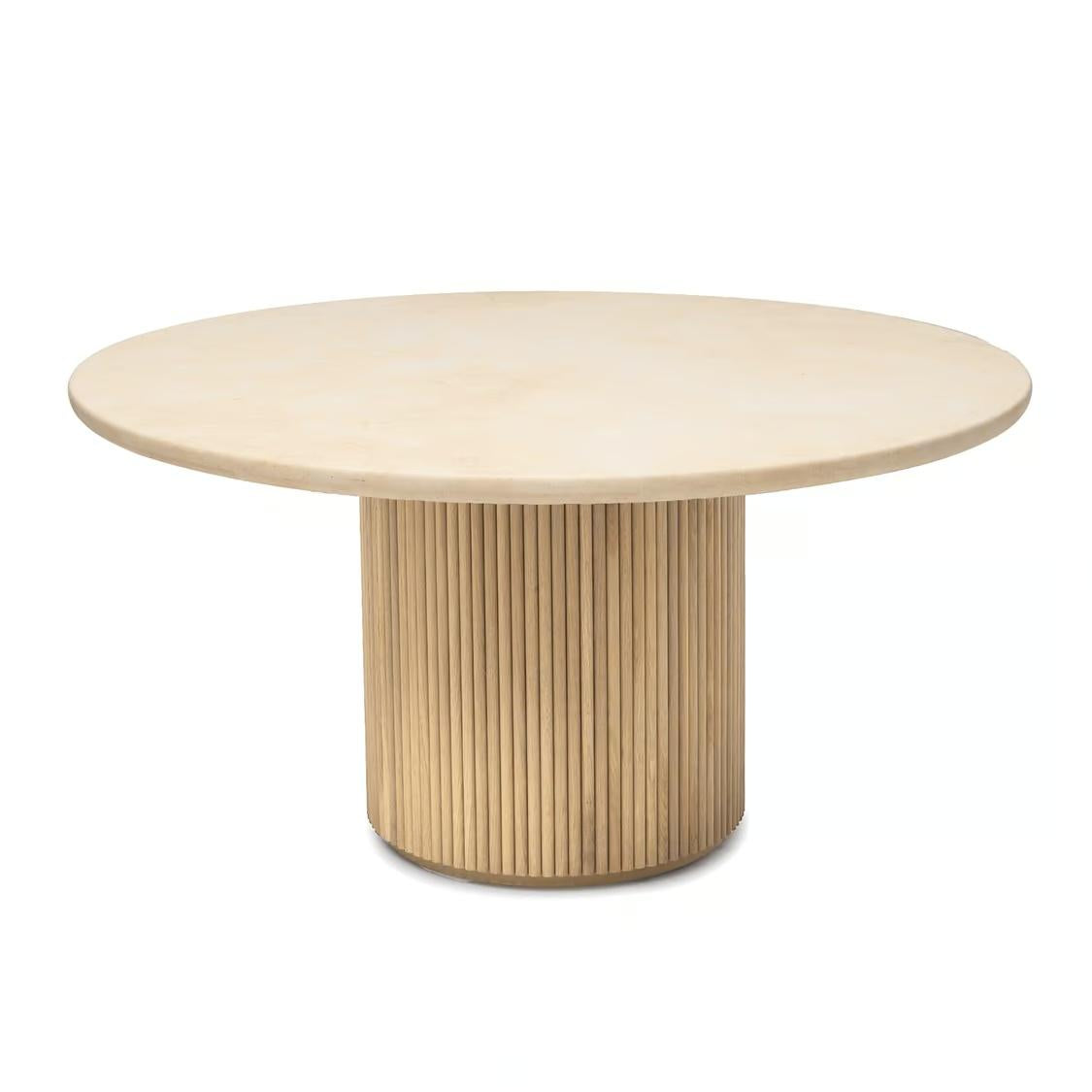 Interlude Laurel Round Dining Table Large