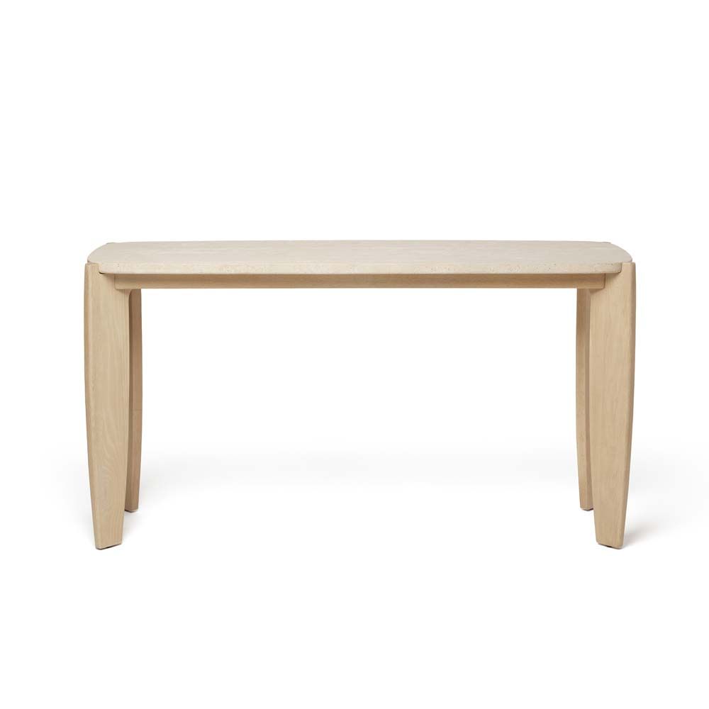 Interlude Rocco Console Travertine