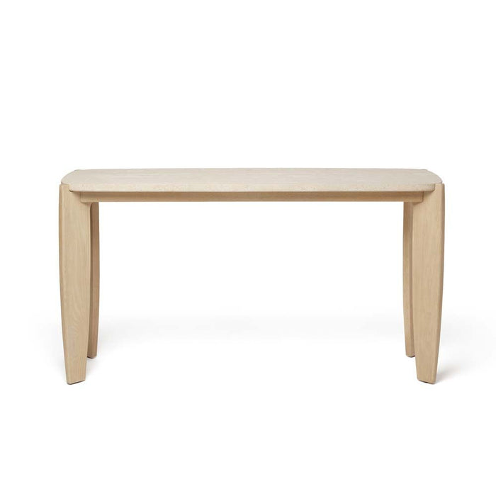 Interlude Rocco Console Travertine