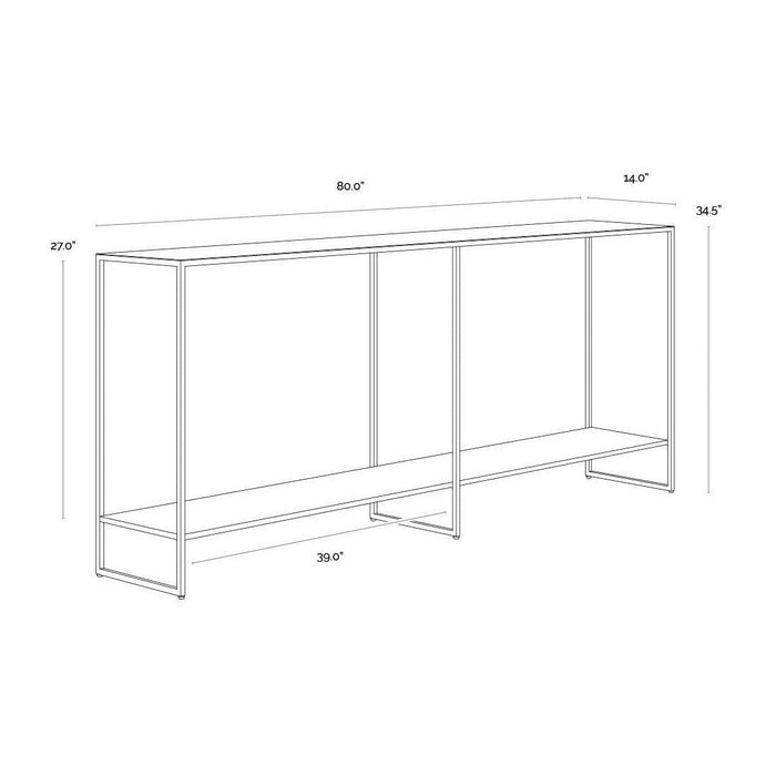 Sunpan Eiffel Console Table