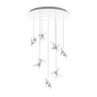 Lalique 14 Swallows Chandelier