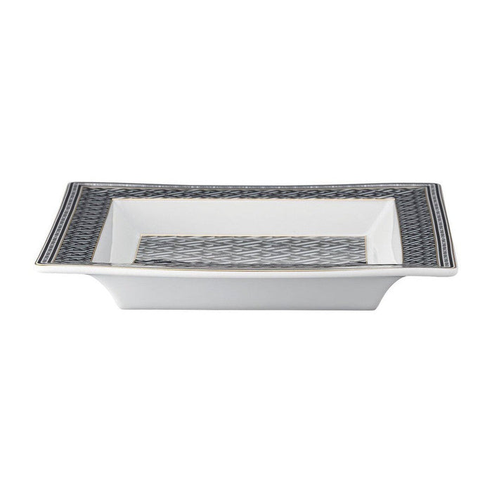 Versace La Greca Signature Black Tray Square