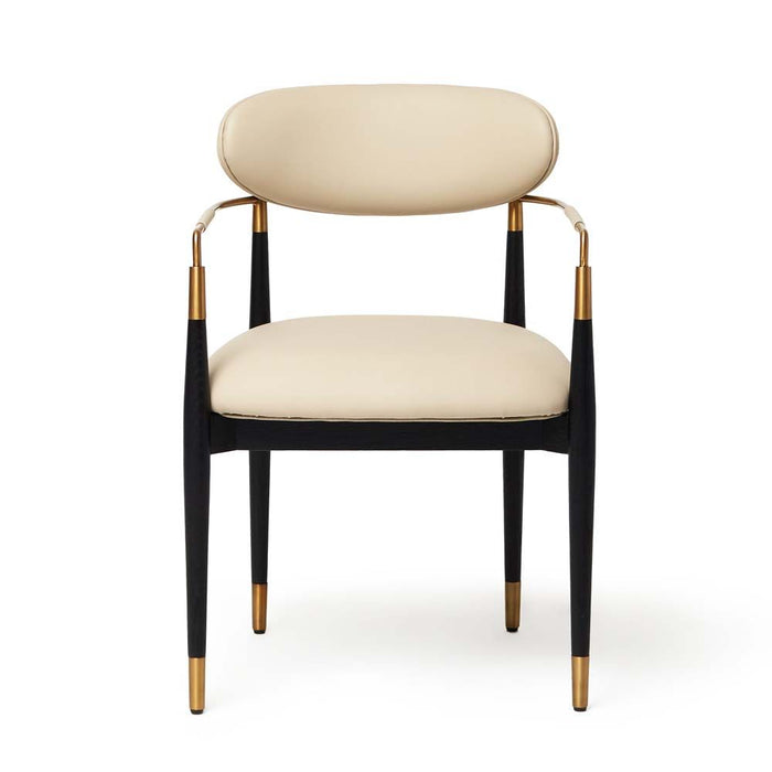 Interlude Cidra Chair Matte Black Latte