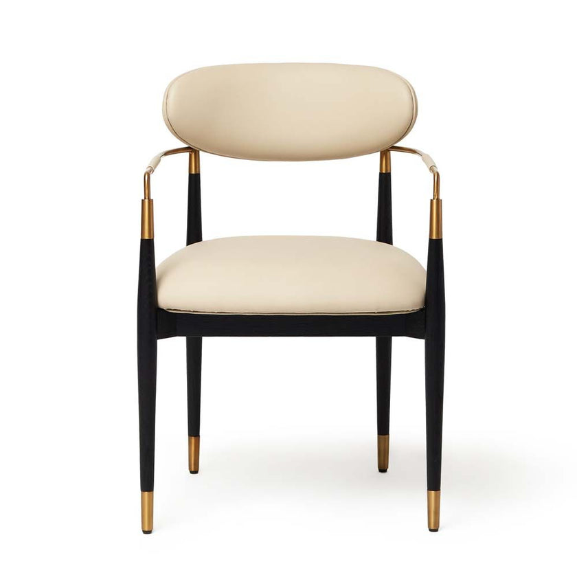 Interlude Cidra Chair Matte Black Latte