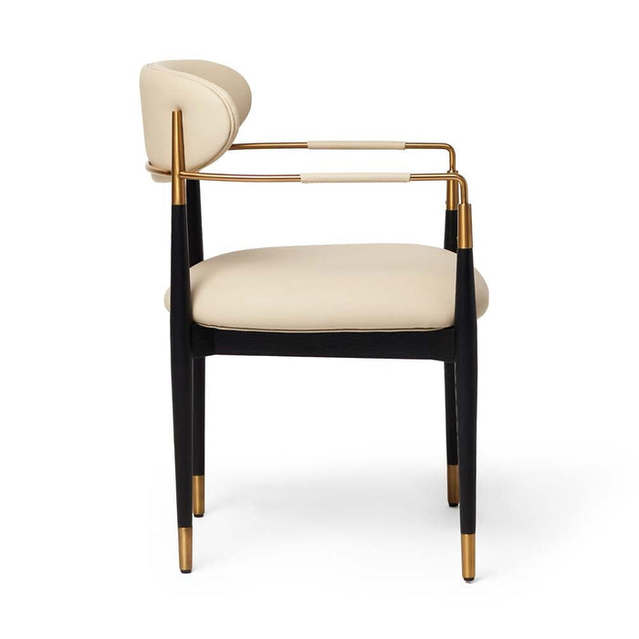 Interlude Cidra Chair Matte Black Latte