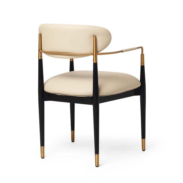 Interlude Cidra Chair Matte Black Latte