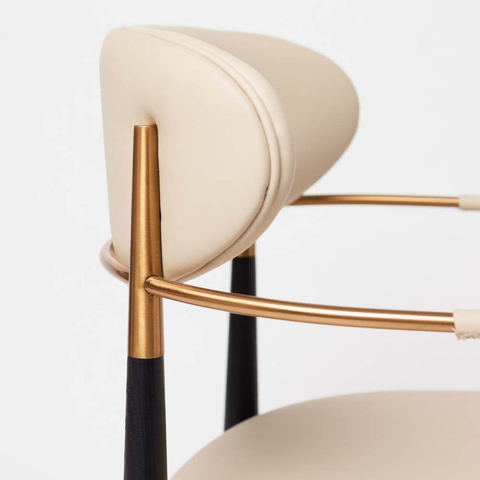 Interlude Cidra Chair Matte Black Latte