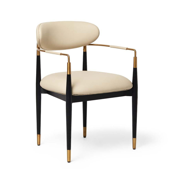 Interlude Cidra Chair Matte Black Latte