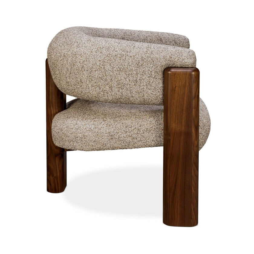 Interlude Olivia Classic Walnut Lounge Chair