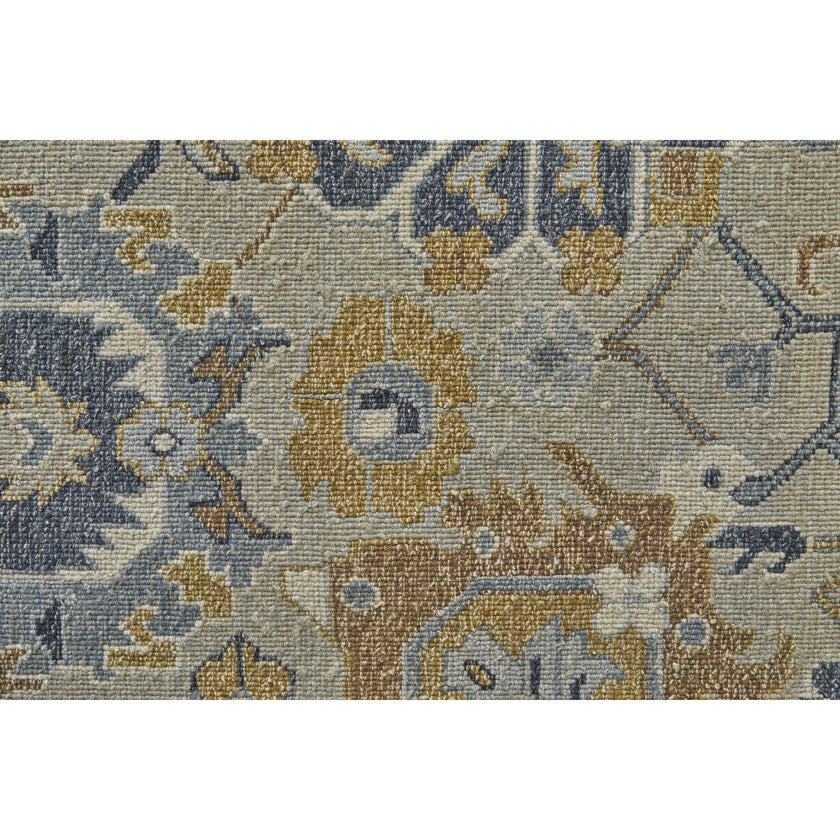 Feizy Corbitt 0612F Traditional Oriental in Blue/Brown/Gray