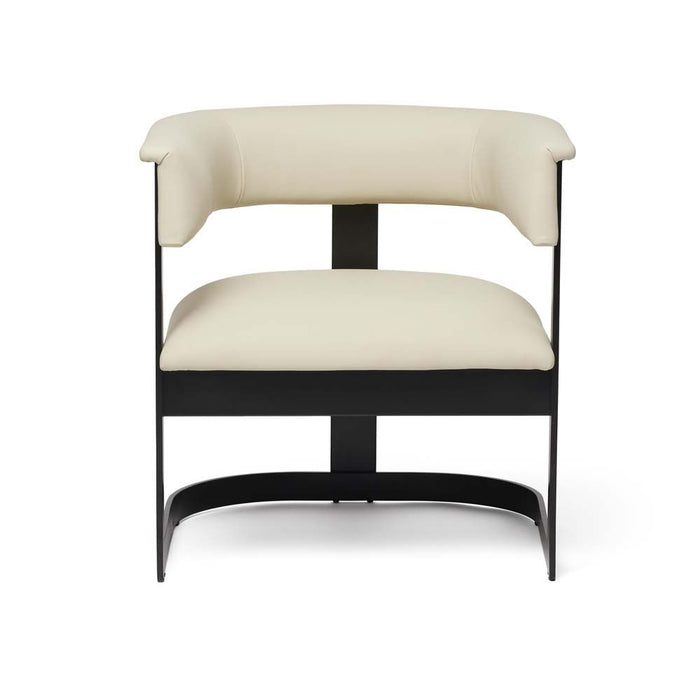 Interlude Darcy II Lounge Chair Cream Black