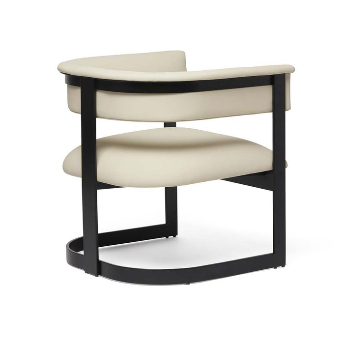 Interlude Darcy II Lounge Chair Cream Black