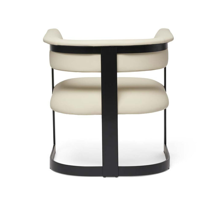 Interlude Darcy II Lounge Chair Cream Black