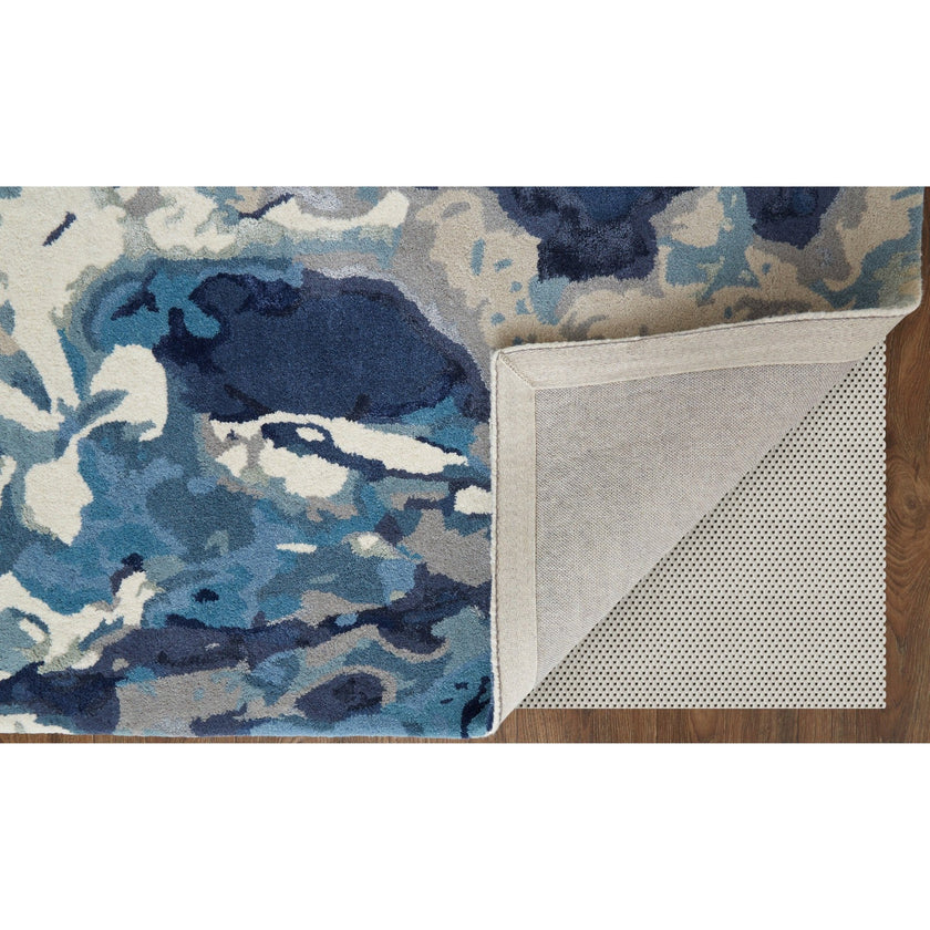 Feizy Dafney 8871F Transitional Floral & Botanical in Blue
