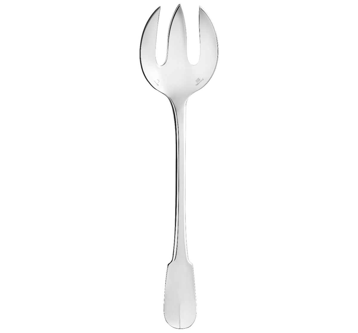 Christofle Cluny Silver Plated Salad Serving Fork