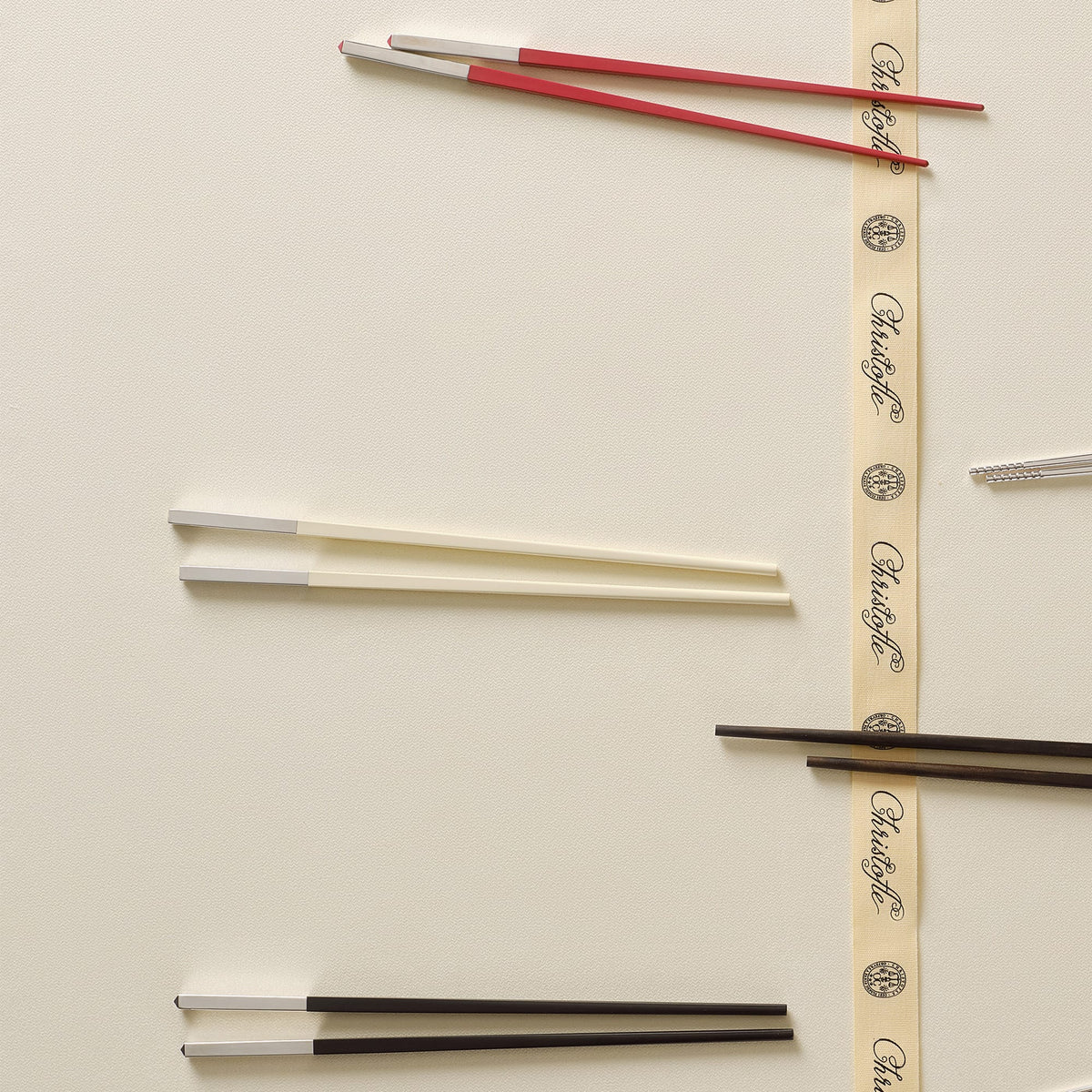 Christofle Uni Silver Plated Japanese Chopsticks - Set of 2