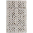 Feizy Vancouver 39NQF Modern Geometric Rug in Ivory/Tan/Brown