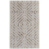 Feizy Vancouver 39NQF Modern Geometric Rug in Ivory/Tan/Brown