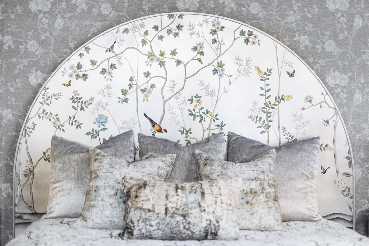 Jonathan Charles Shimmering Moon Half Round Panel Bed (500443-USK-HPS)