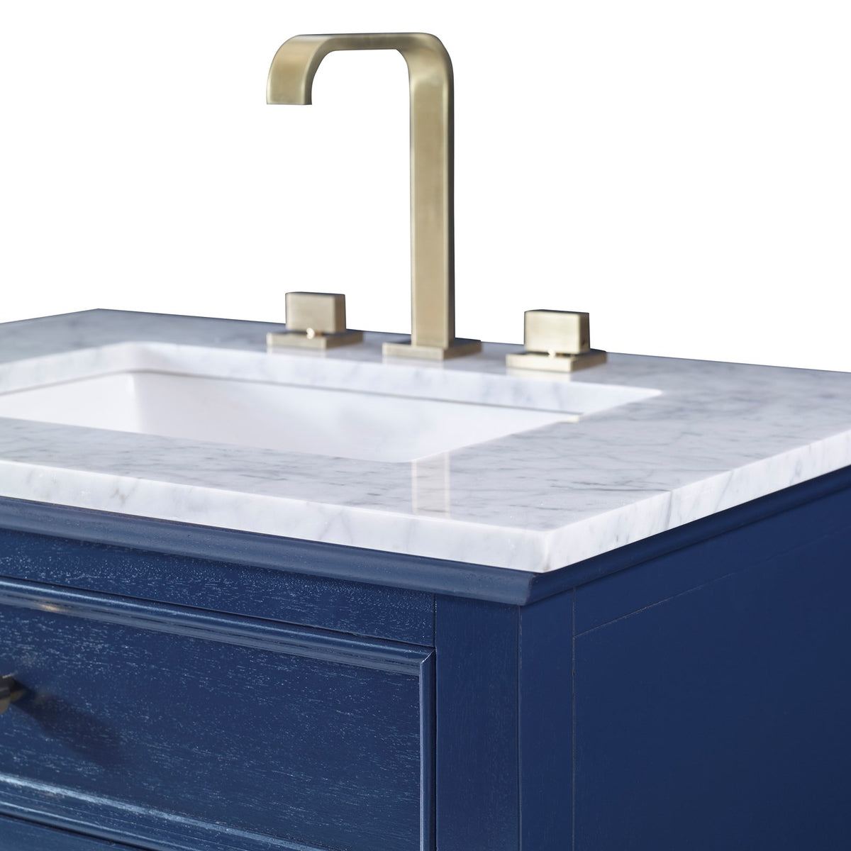 Ambella Louvered Medium Sink Chest - Cadet Blue