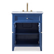Ambella Louvered Medium Sink Chest - Cadet Blue