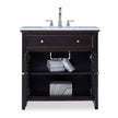 Ambella Louvered Sink Chest - Rubbed Raven