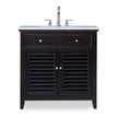Ambella Louvered Sink Chest - Rubbed Raven