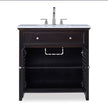 Ambella Louvered Sink Chest - Rubbed Raven