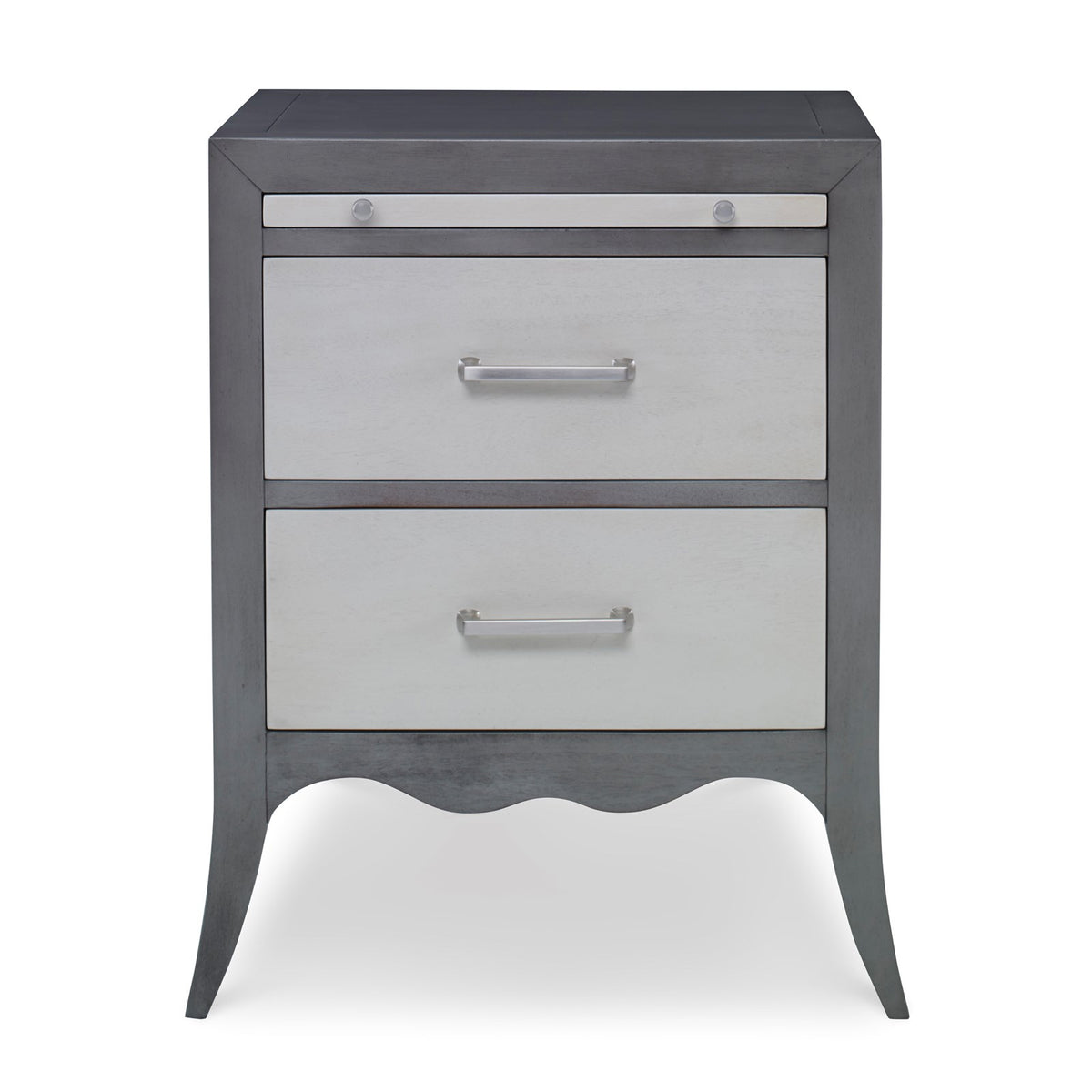 Ambella Beatrix Nightstand - Ash Grey / Linen