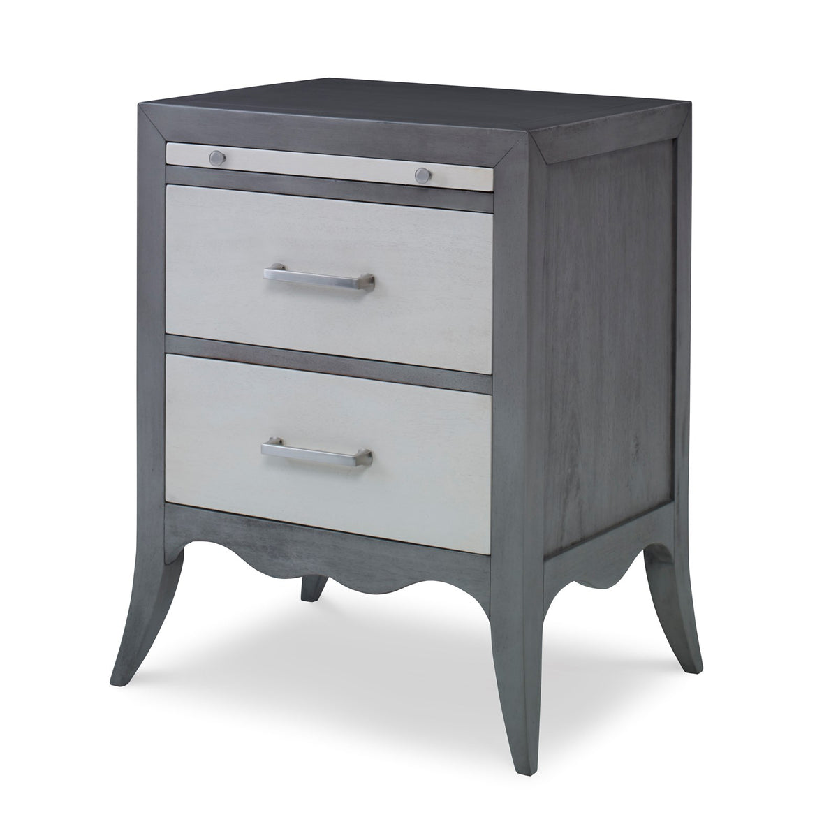 Ambella Beatrix Nightstand - Ash Grey / Linen