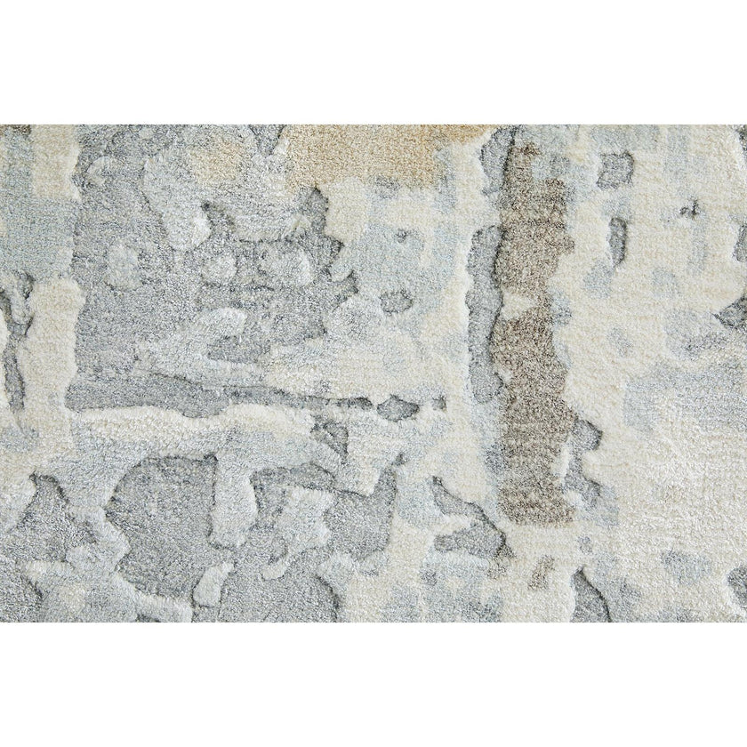 Feizy Braden 8A51F Modern Abstract Rug in Blue/Gray/Brown