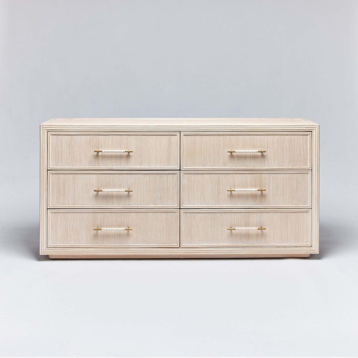 Interlude Seaside 6 Drawer Chest White Wash