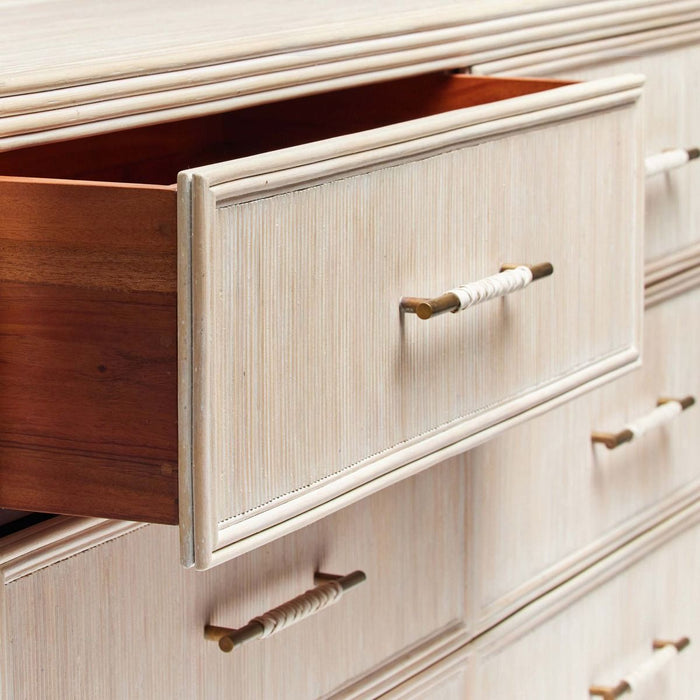 Interlude Seaside 6 Drawer Chest White Wash