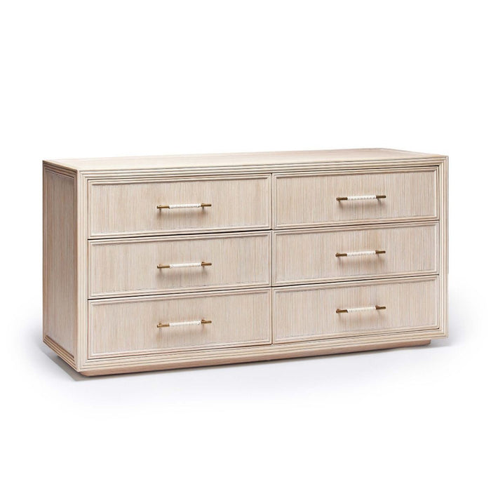 Interlude Seaside 6 Drawer Chest White Wash