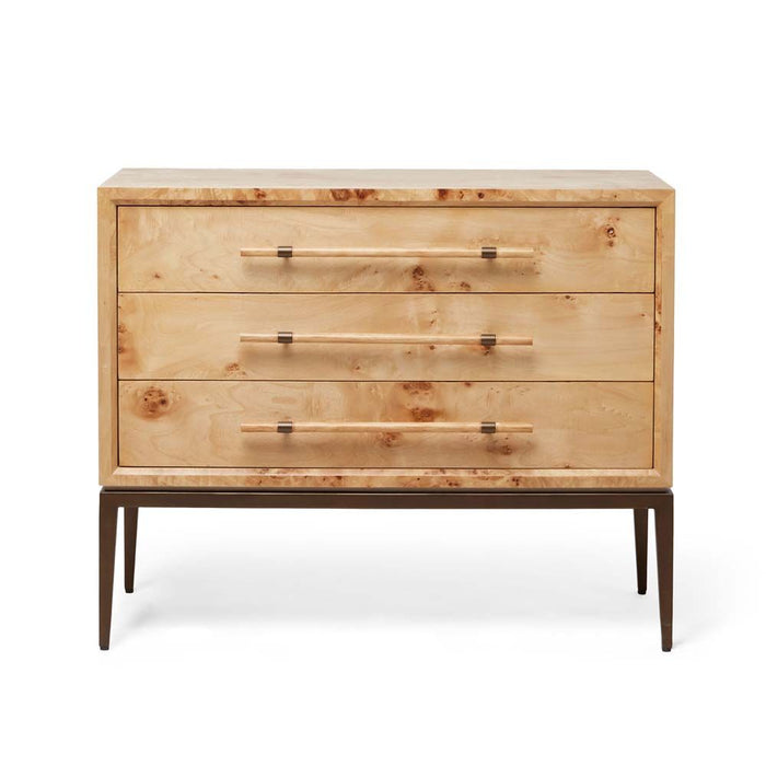 Interlude Burton 3 Drawer Bedside