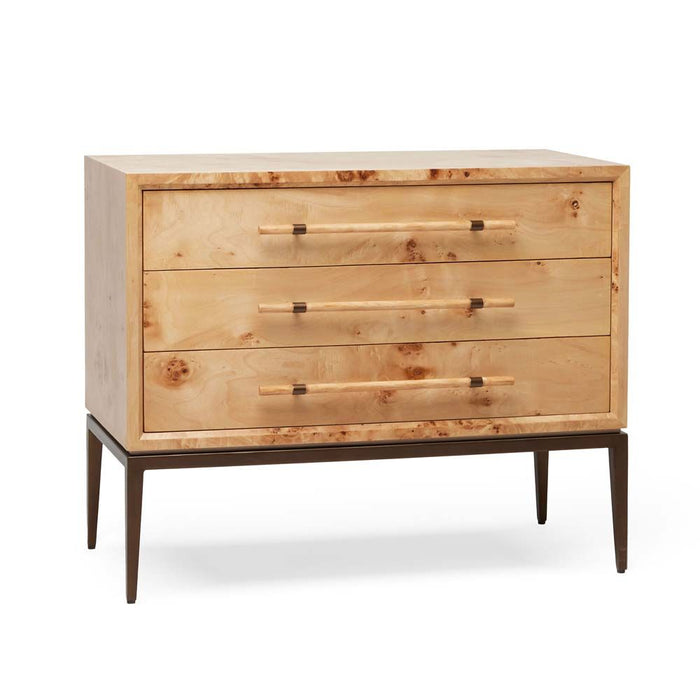 Interlude Burton 3 Drawer Bedside