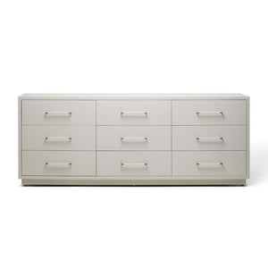 Interlude Taylor 9 Drawer Chest White