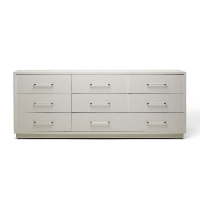 Interlude Taylor 9 Drawer Chest White