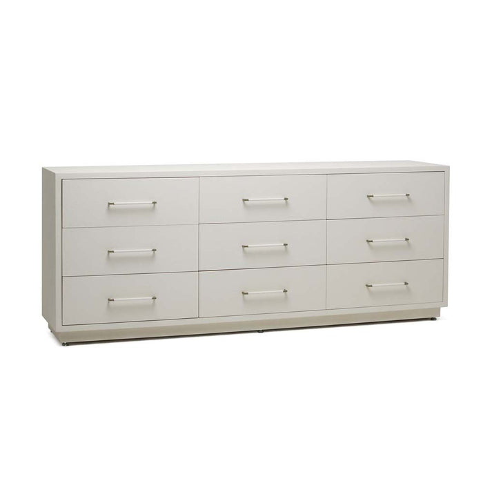 Interlude Taylor 9 Drawer Chest White