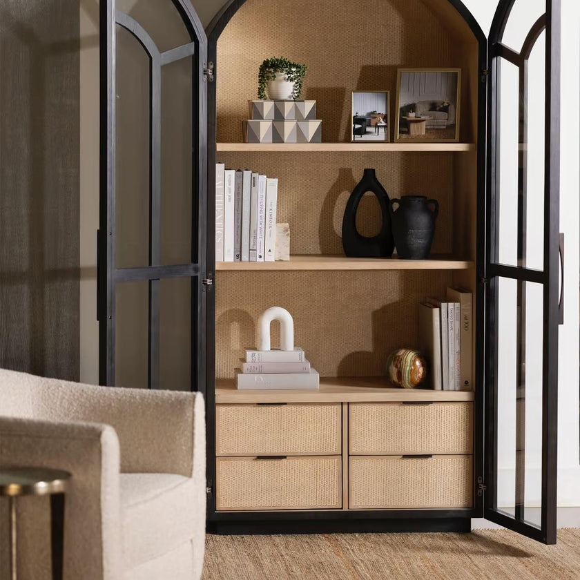 Interlude Claudine Glass Door Cabinet