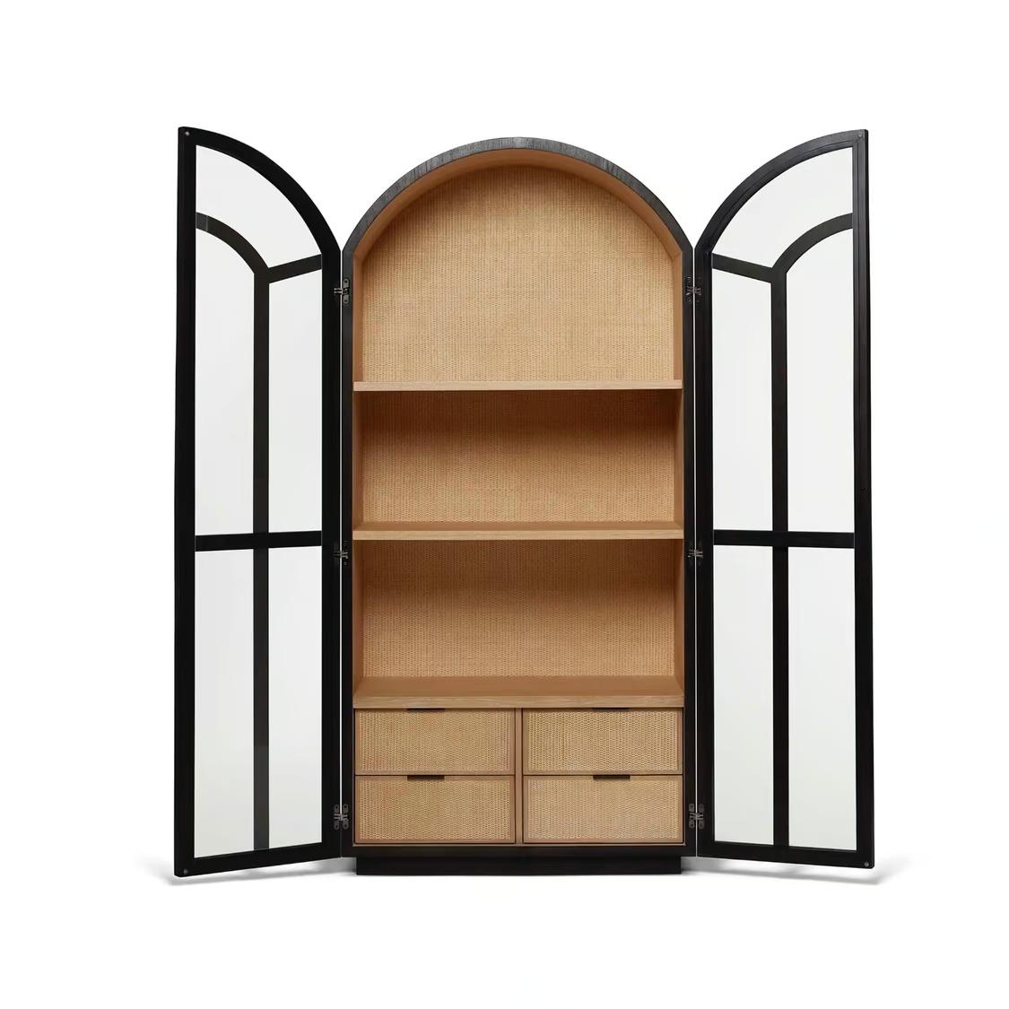 Interlude Claudine Glass Door Cabinet