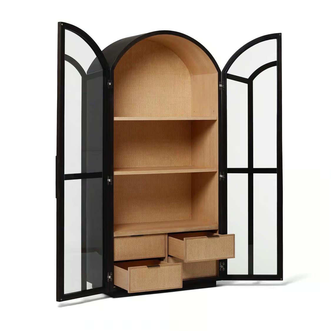 Interlude Claudine Glass Door Cabinet