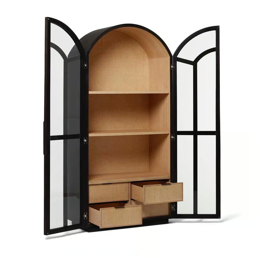 Interlude Claudine Glass Door Cabinet