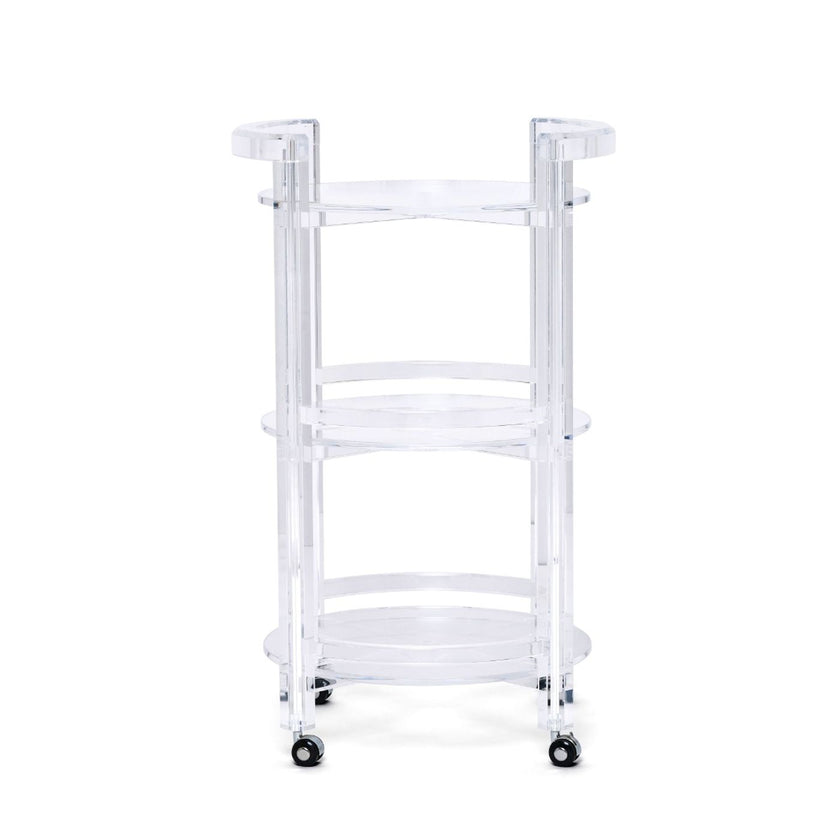 Interlude Diego Acrylic Bar Cart