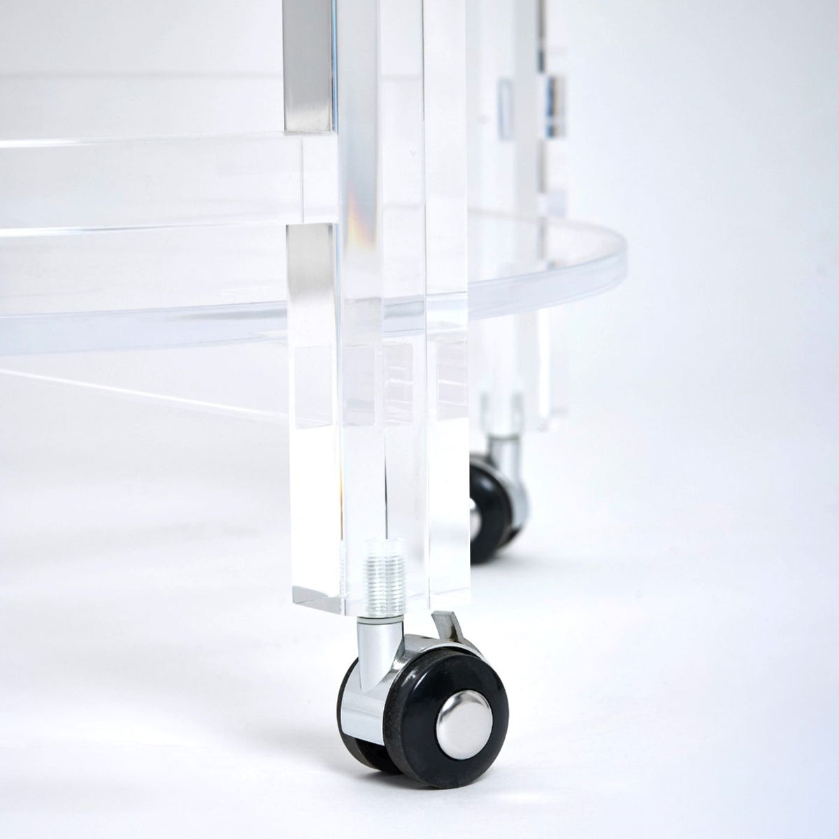 Interlude Diego Acrylic Bar Cart