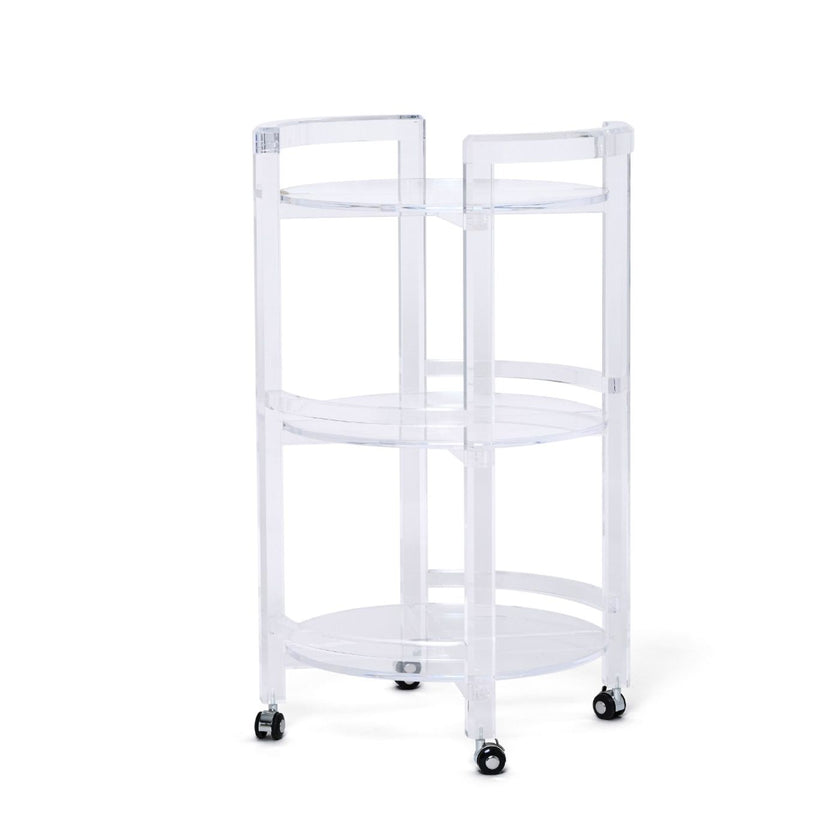 Interlude Diego Acrylic Bar Cart