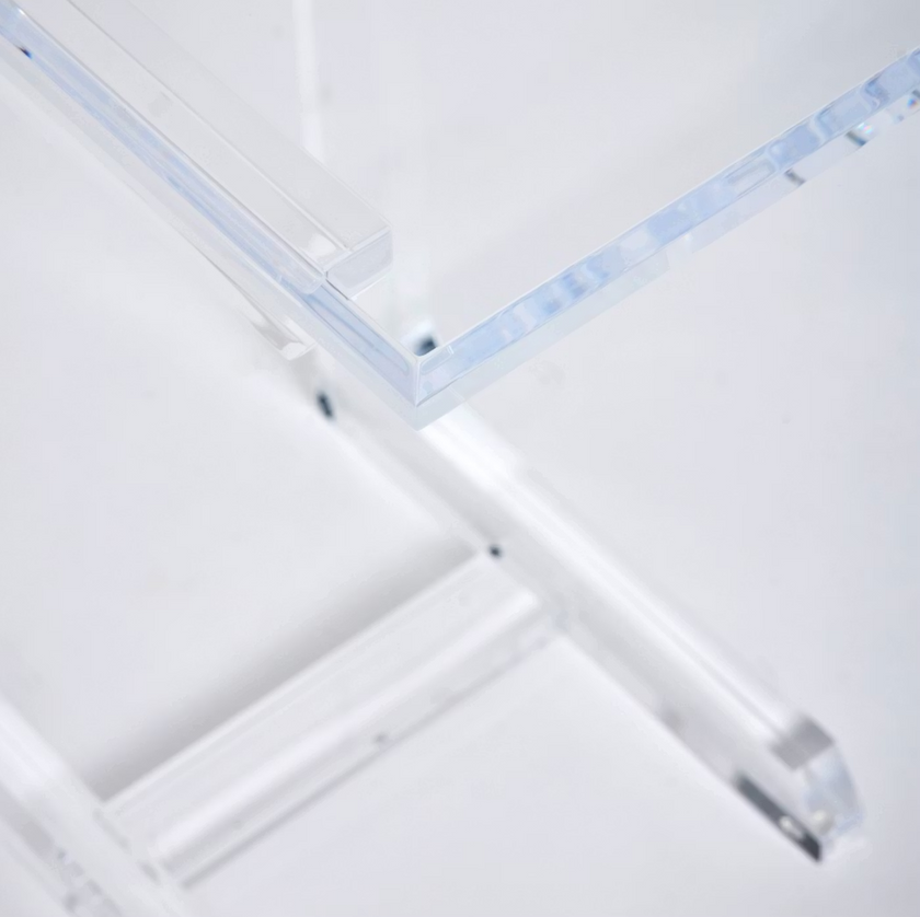 Interlude Zola Acrylic Hugging Table