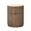 Interlude Montauk Autumn Brown Bedside Chest